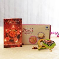 Subh Milan Snacks Box with Wooden Chopra