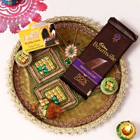 Bhai Dooj Tikka Thali with Chocolates