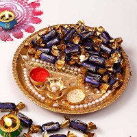 Dooj Tikka Thali & Dairy Milk Eclairs Toffees